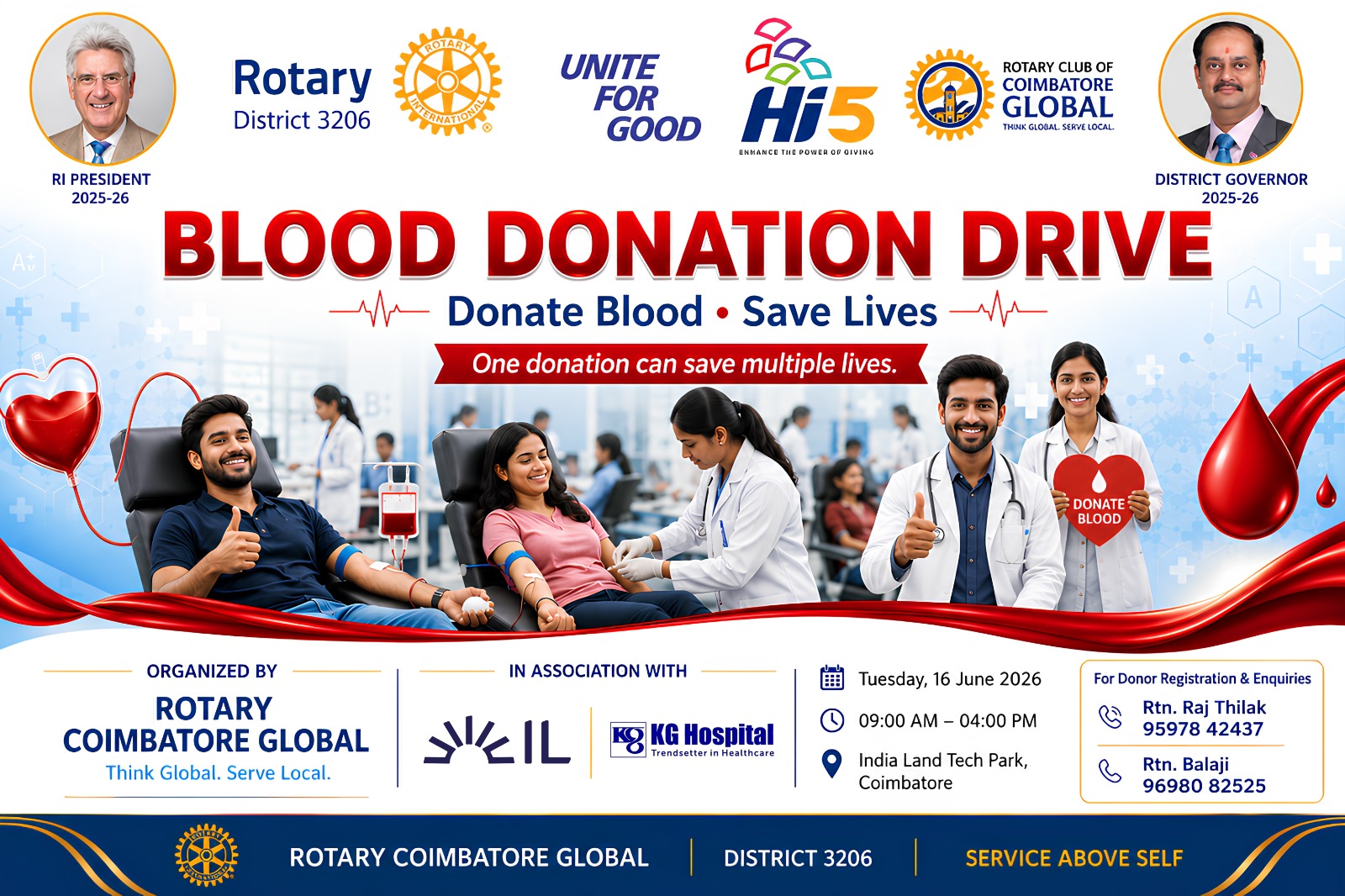 Blood Donation Drive - Rotary Club of Coimbatore Global